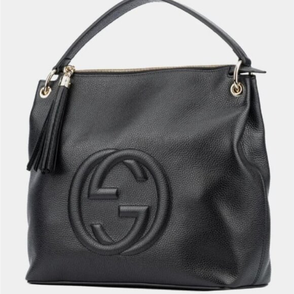 Gucci GG Soho Leather Tote Bag 599-011125 - Picture 1 of 14